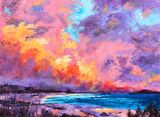 Sunset - Oil on board - 40 x 30