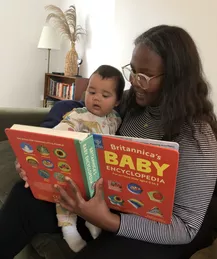 Surer and baby Talisso