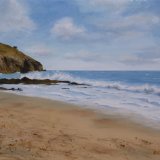 Low water on Praa Sands