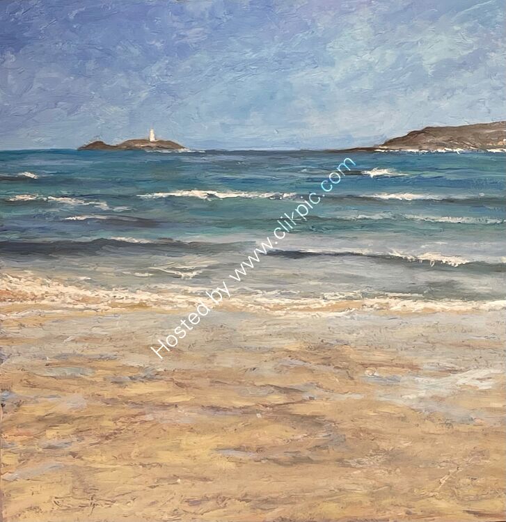 On Gwithian beach