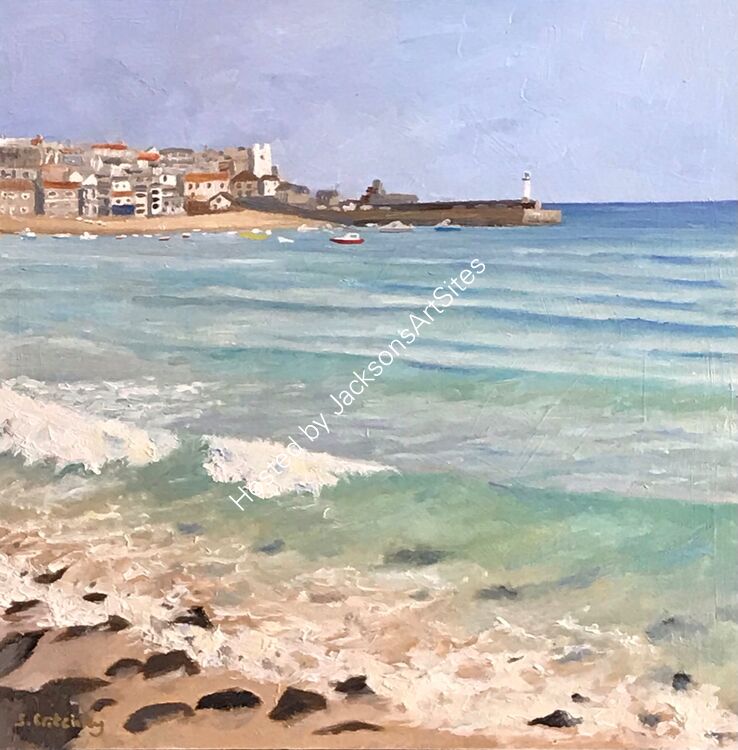Sun on the sea, St Ives