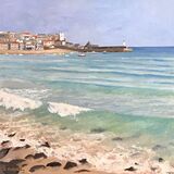 Sun on the sea, St Ives