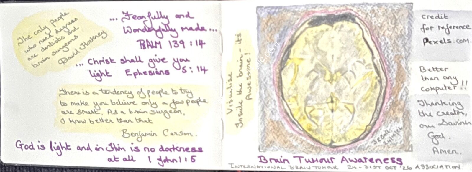 For International Brain Tumour Association Awareness Week
