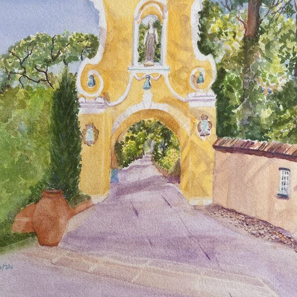 Yellow Archway at Portmerion, Wales