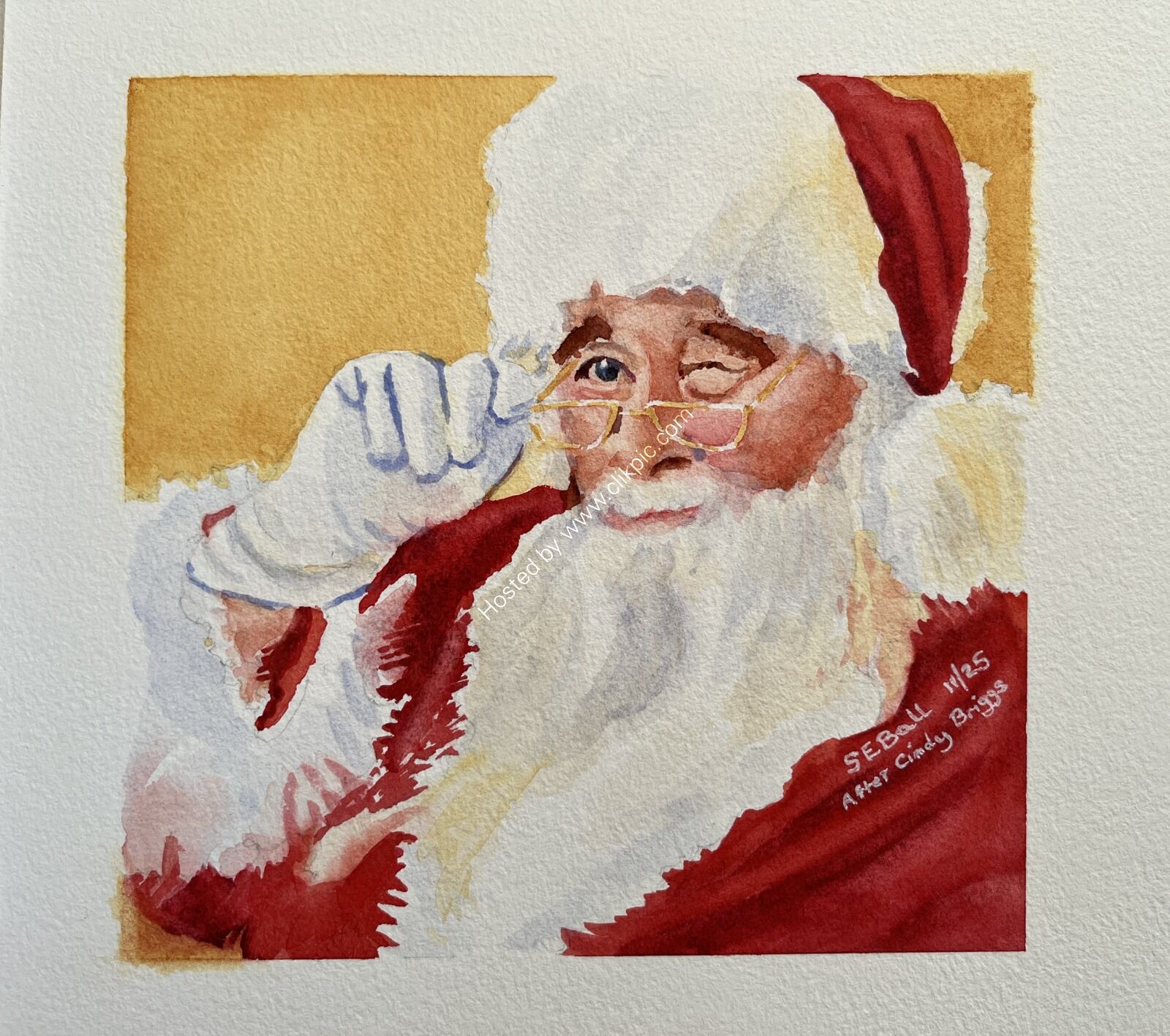 'Happy Christmas' Santa after Cindy Briggs