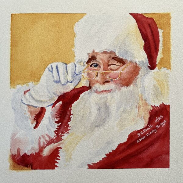 'Happy Christmas' Santa after Cindy Briggs