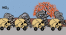 NO 2 toxic fumes