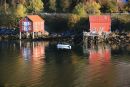 Boathouses near Ornes