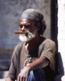 Man with cigar in Cuba