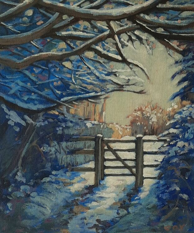 Stillness. Oil on board 12' x 10' £95