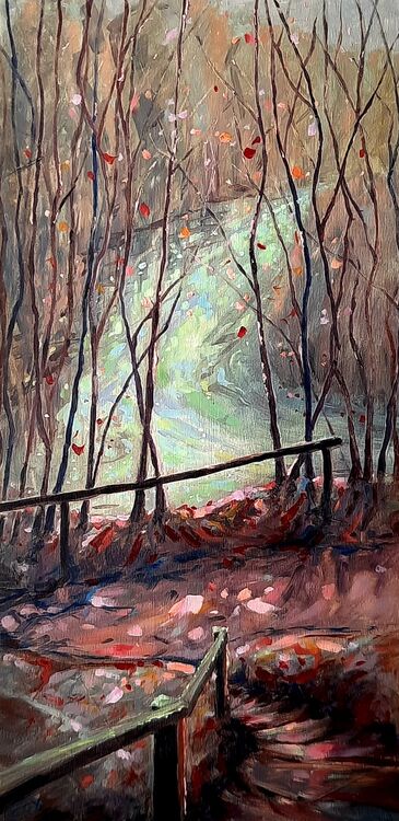Winter Shimmer oil on board 24" x 12" £495