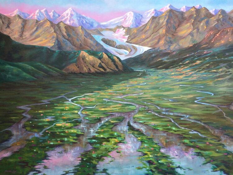 Summer Dazzle in the Artic Tundra