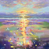 Sunset Reflections 24” x 24” oil SOLD