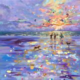 The gathering oil on canvas 24” x 24” SOLD