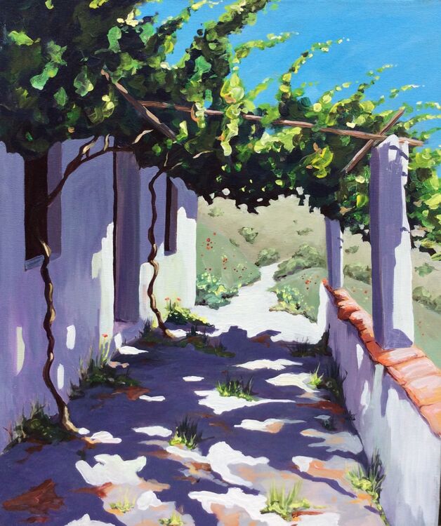 Spanish finca and shadows