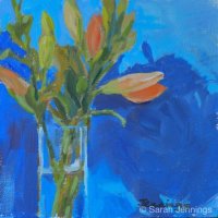 Lilies (daily painting) (SOLD)
