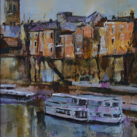 Early Winter morning light, The Groves, Chester