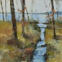 Spring stream, Barnsdale Woods (Winner of Daler-Rowney award at 2016 The Artist & Leisure Painter Patchings exhibition (Sold)