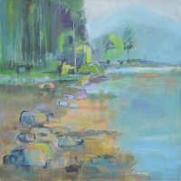 Water's Edge (currently on exhibition at Peterborough Art Gallery priced £408 framed)