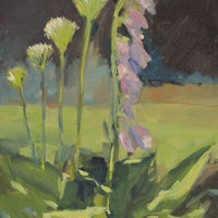 White Alliums and Foxglove £50