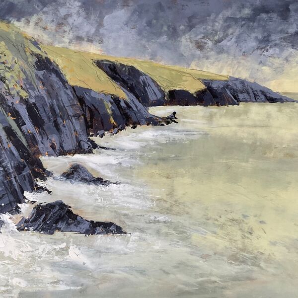 Llangrannog Bica in the Distance