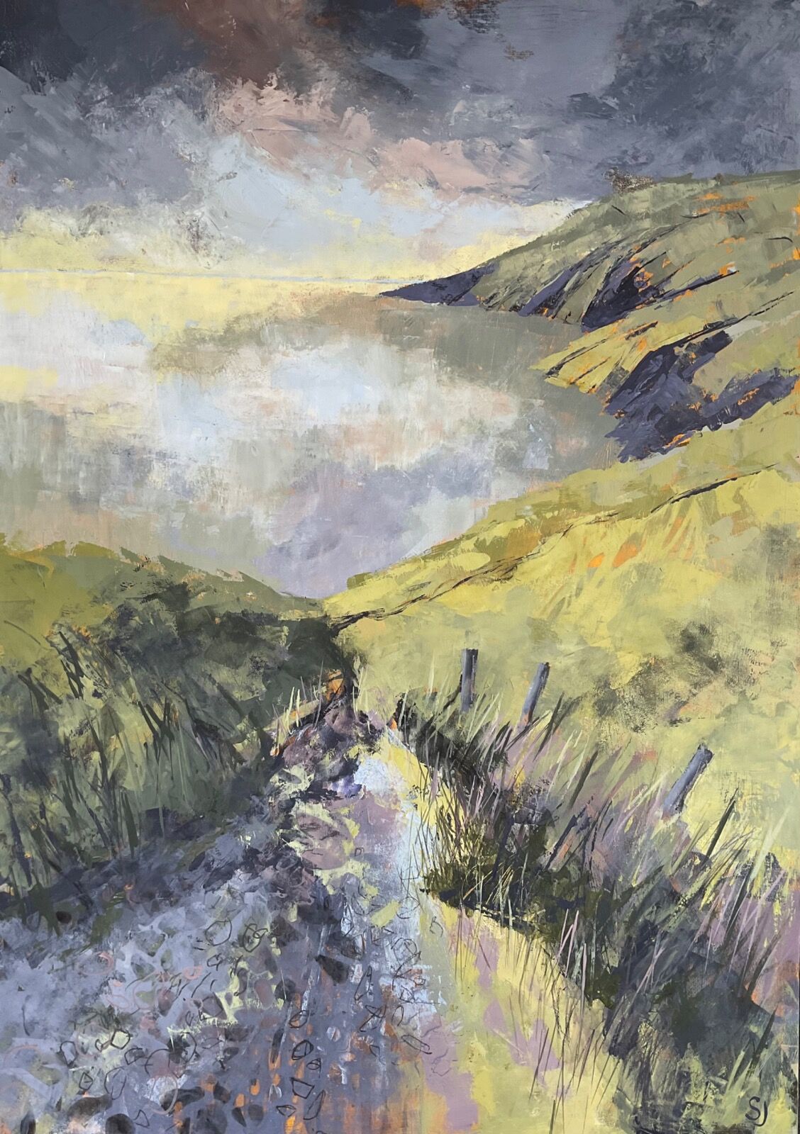 Walking north from Ynys Lochtyn