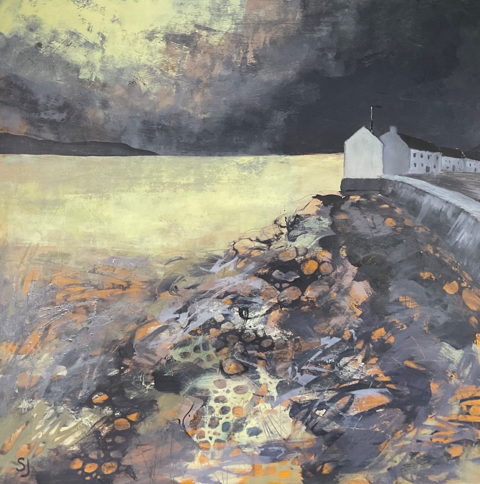 Brooding sky over Aberdyfi (SOLD)