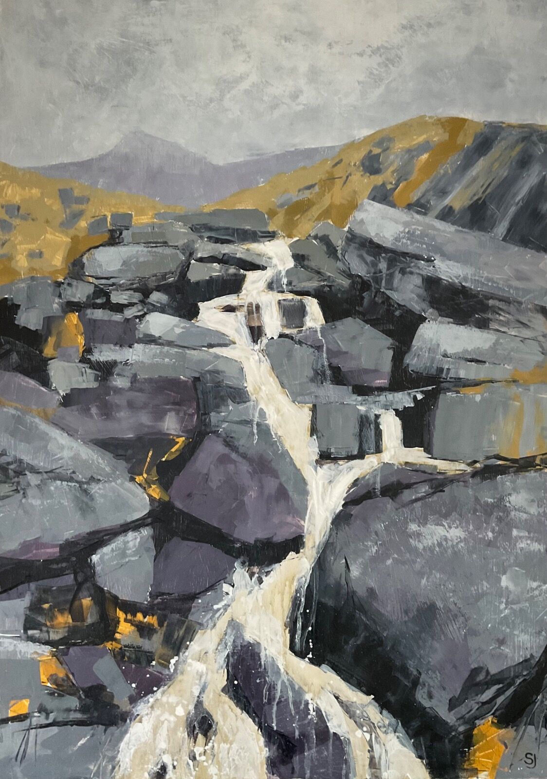 Waterfall below Llyn Idwal