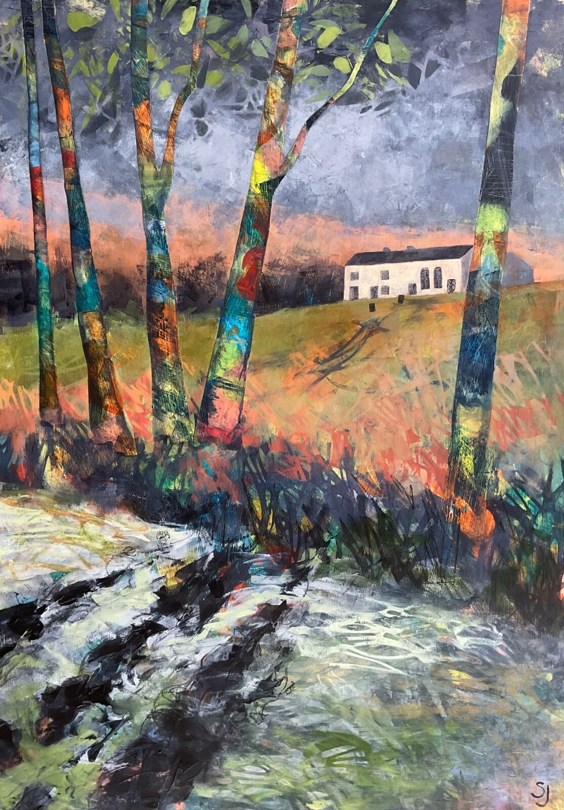 Soar y Mynydd through the trees