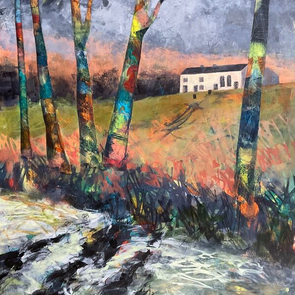 Soar y Mynydd through the trees