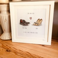 Wedding shoes framed