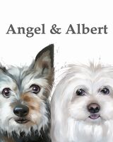 Double dog portrait