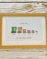 Wellie boot pictures £28 oak frame