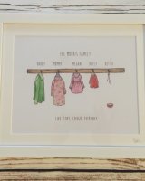 Hanging coats prints