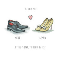 Wedding shoe print