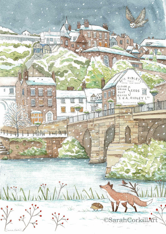 Bridgnorth in the snow