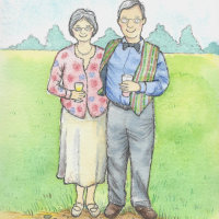 Nain & Taid illustration from photos