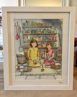 Framed painting