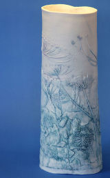 Drawn cowparsley & hedgerow vessel