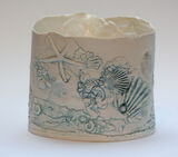 Textured Seascape vessel