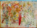 climb every mountain (its snowing rose petals) 80 x 100cm