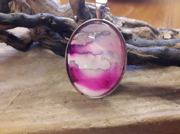 Pink Oval Pendant