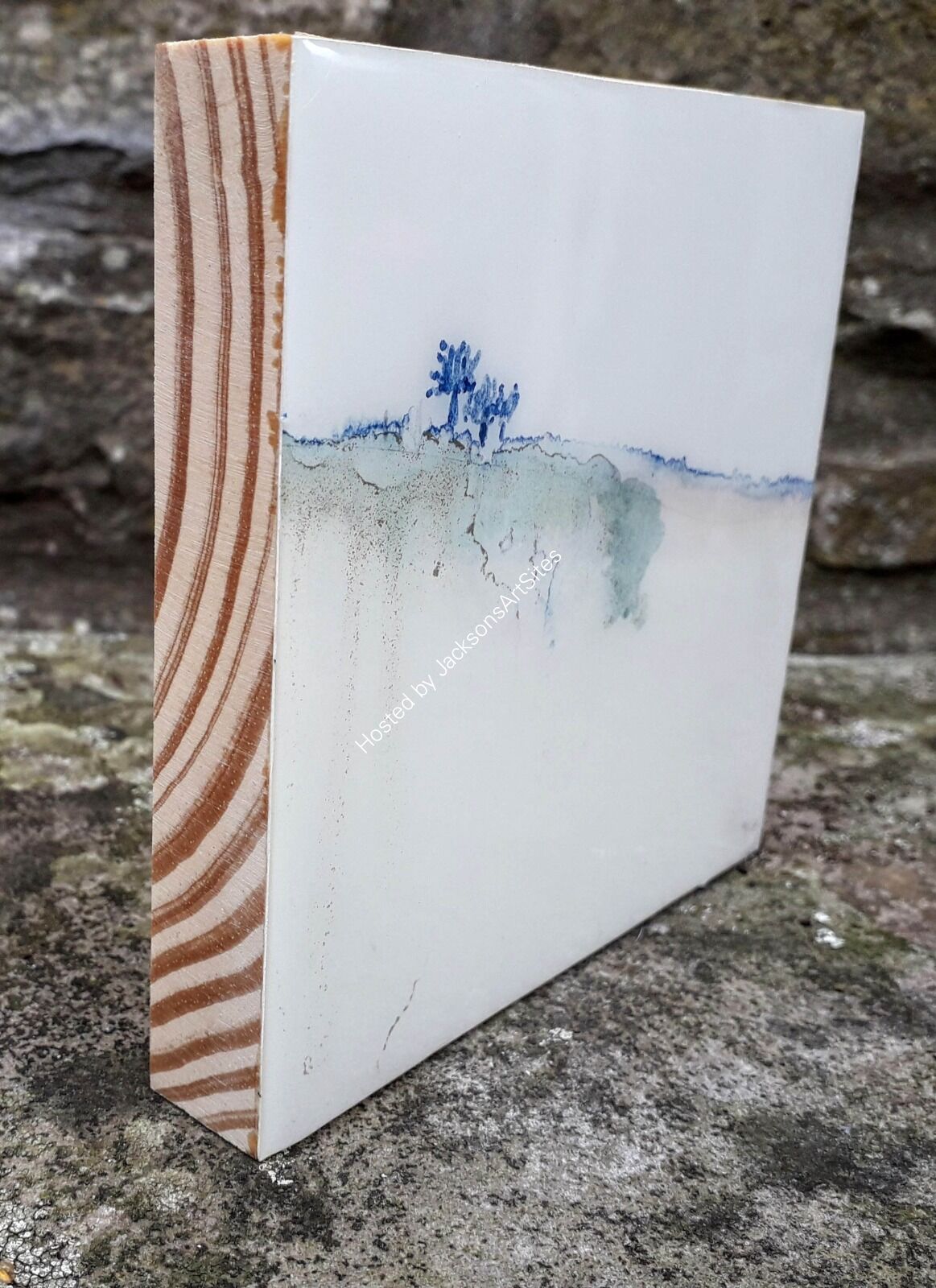 Wood block side view