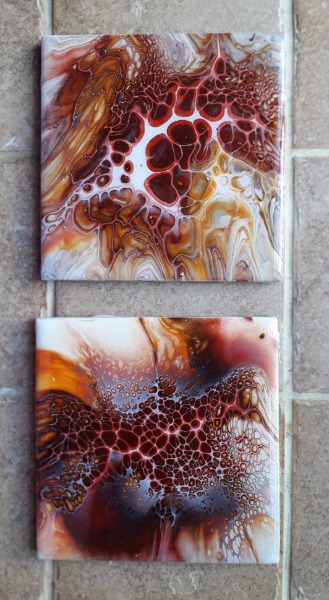 Autumn Square Ceramic Coasters - Set of 2