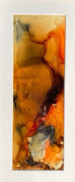 Earthy Alcohol Ink Landscape