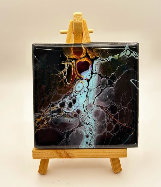 Blue, Black and Bronxe Coaster