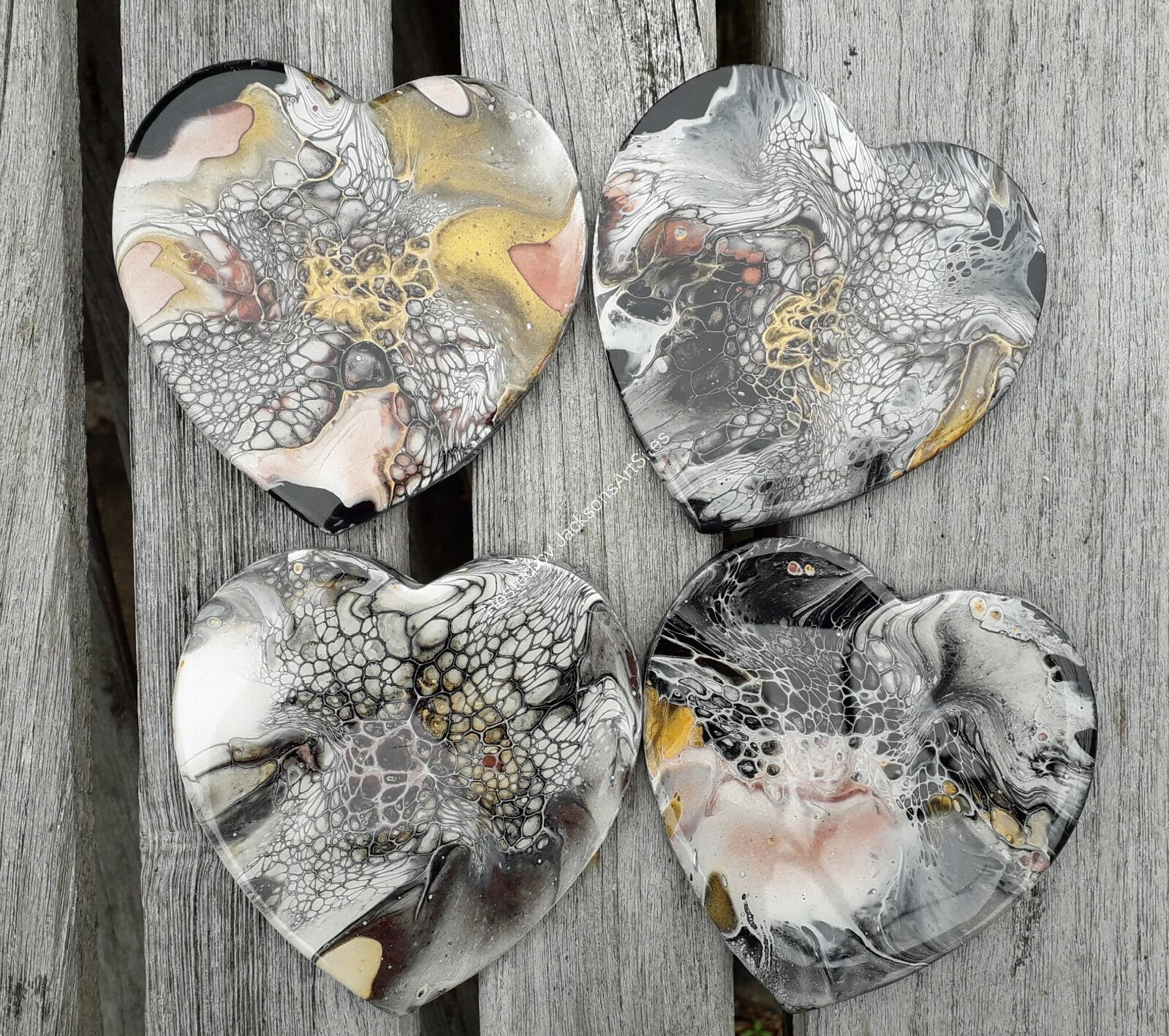 Wooden Heart Coasters