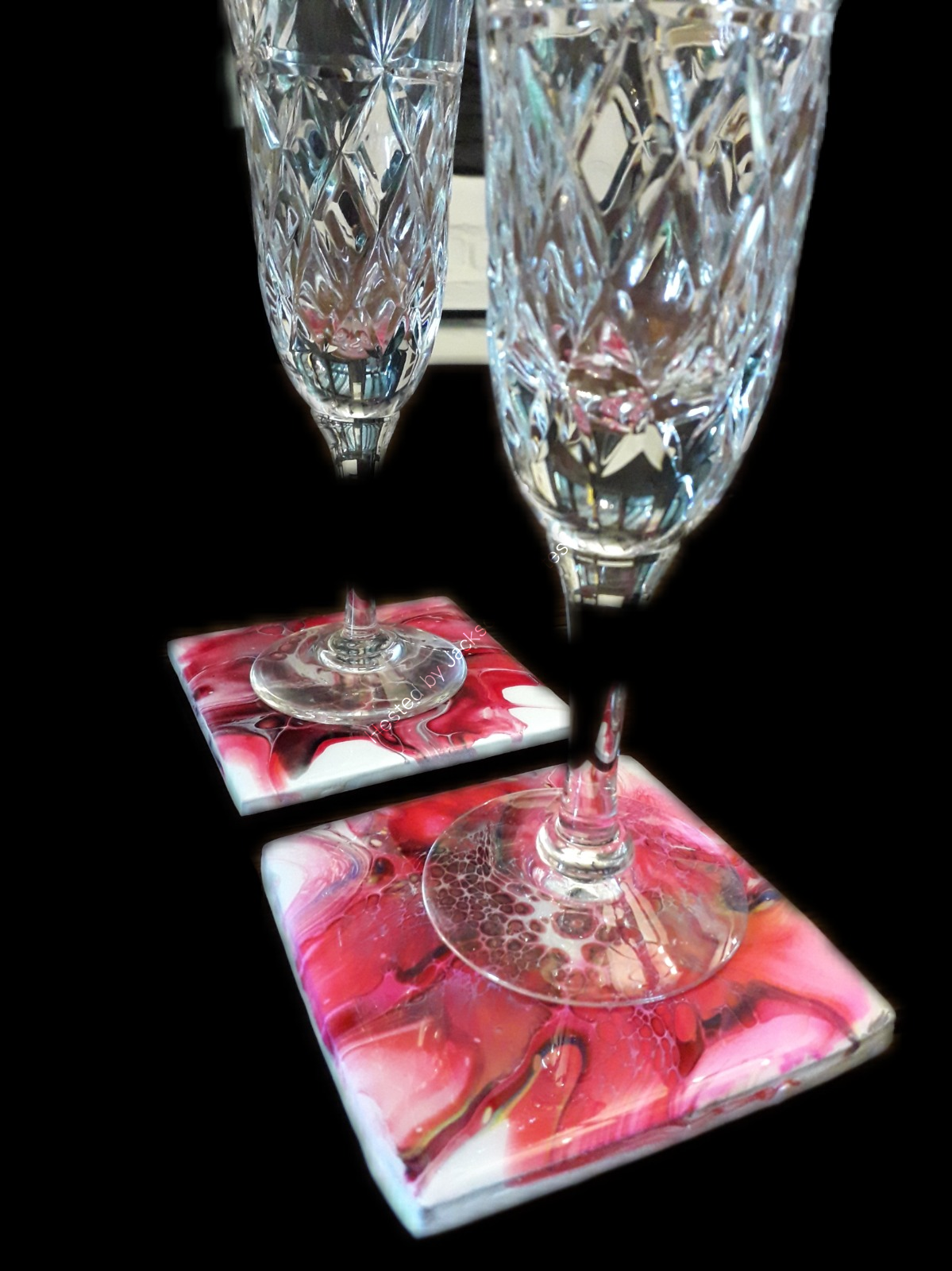 coaster and glasses