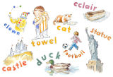 From Children's Alphabet watercolour illustration_sally barton_alphabet_children's images