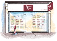 Illustration for estate agent: Chamberlain Evans, Oxford sallybarton_digitalillustration_EstateAgent_premises